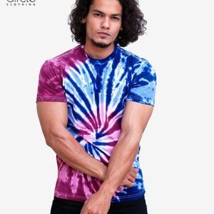 Blue and Purple Tie Dye T Shirt